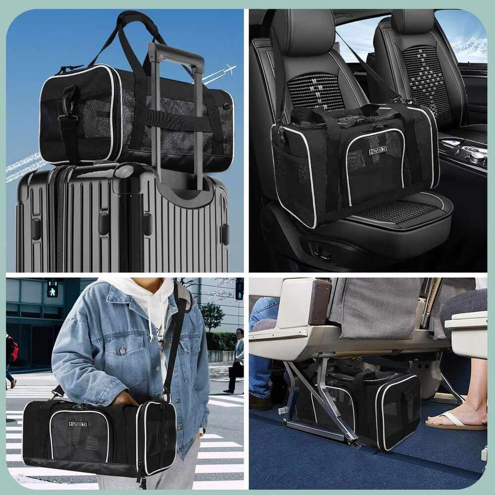 Petskd Pet Carrier 17x12x8.5 JetBlue Allegiant Airline Approved,Pet Travel NEW - Picture 9 of 9